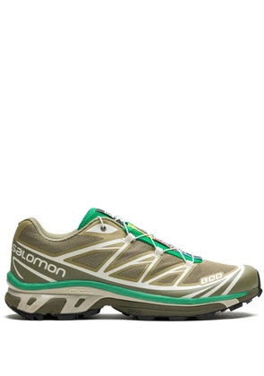 Salomon XT-6 panelled sneakers - Green