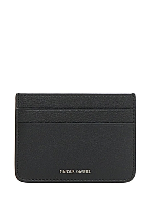 Mansur Gavriel logo-detail leather card holder - Black