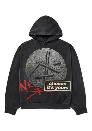 Travis Scott graphic-print hoodie - Black