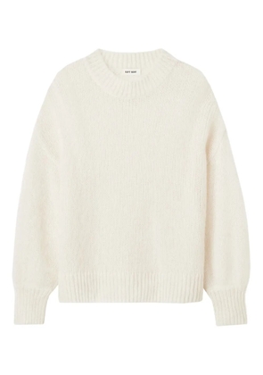 Soft Goat round-neck knitted jumper - Neutrals
