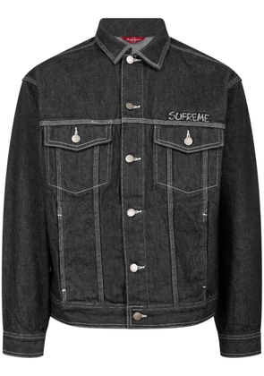 Supreme x Smurfs denim trucker jacket - Black