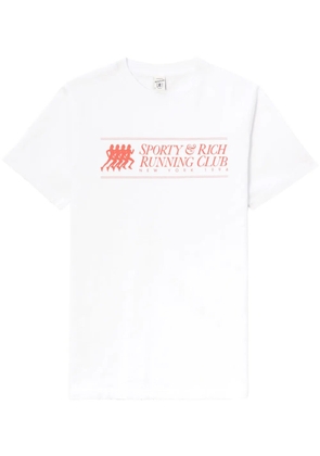Sporty & Rich 94 Running cotton Club T-Shirt - White