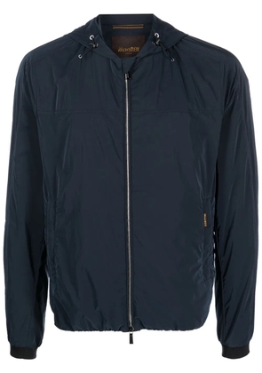 Moorer zip-up hooded jacket - Blue