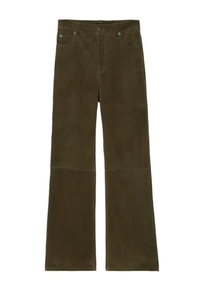 Zadig&Voltaire Evy Heavy panelled suede trousers - Green