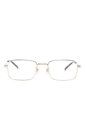 Dunhill rectangle-frame glasses - Gold