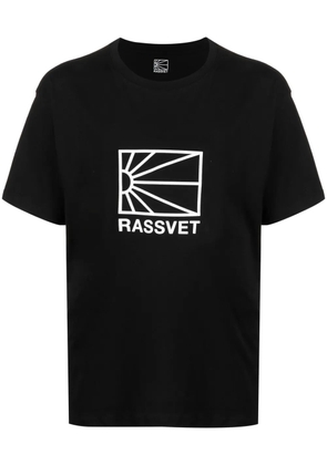 RASSVET logo-print cotton T-shirt - Black