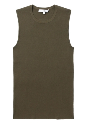 Tibi cutout-detail ribbed top - Green