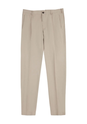 slowear pleated cotton trousers - Neutrals
