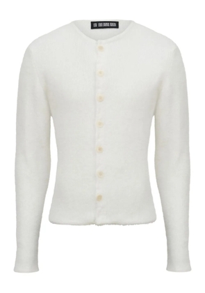 LGN LOUIS GABRIEL NOUCHI fluffy knit cardigan - White