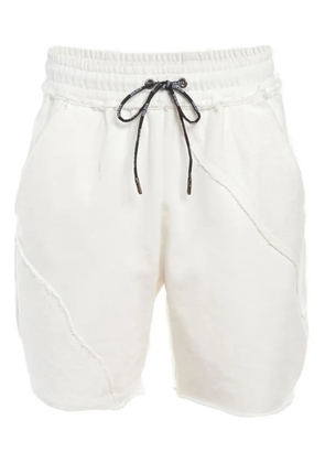 SEROYA Yanni drawstring stitched shorts - White