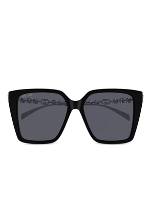 Gucci Eyewear crystal-embellished sunglasses - Black