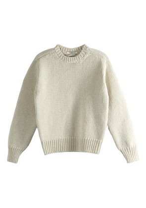 Auralee crew-neck sweater - Neutrals