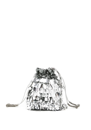 Nannacay Keely embellished bucket bag - Metallic