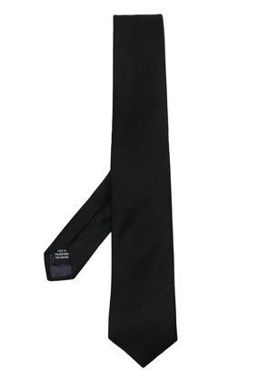 Tagliatore satin-finish pointed tie - Black