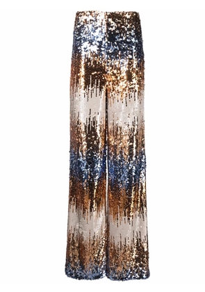 Philipp Plein Gothic Plein sequinned trousers - Gold