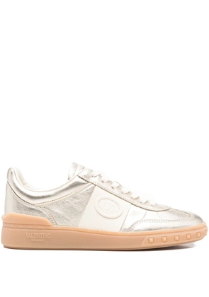 Valentino Garavani studded leather sneakers - Gold