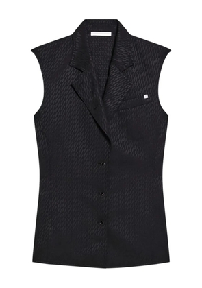 Helmut Lang jacquard logo gilet - Black