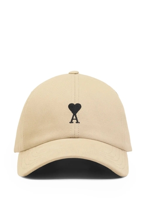 AMI Paris Ami de Coeur embroidered cap - Neutrals