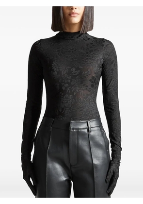 Manière De Voir Toy floral long-sleeve blouse - Black