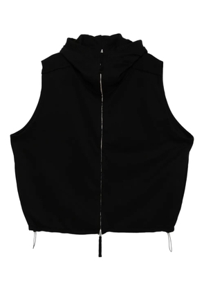 Thom Krom cotton sleeveless jacket - Black