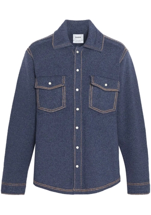 Barrie knitted overshirt - Blue