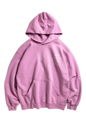 Anti Social Social Club logo-print hoodie - Pink