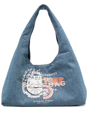 A.P.C. graphic-print tote bag - Blue