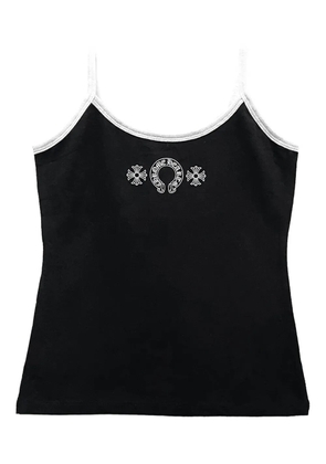 Chrome Hearts horseshoe-logo tank top - Black