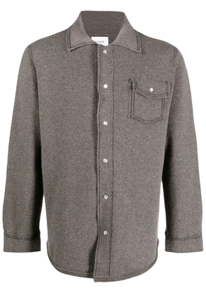 Barrie flap-pocket cashmere overshirt - Brown
