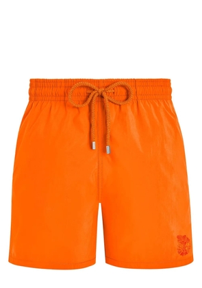 Vilebrequin Swim Shorts Water-reactive Noumea Sea Shells - Orange