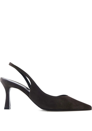 Notabene 70mm Emira pointed-toe suede pumps - Brown