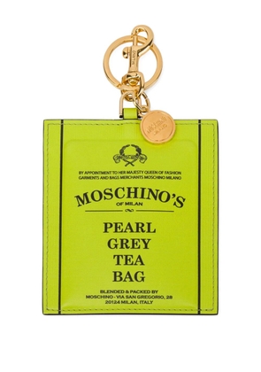 Moschino leather keyring - Green