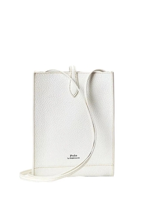 Polo Ralph Lauren leather snap cross body bag - White