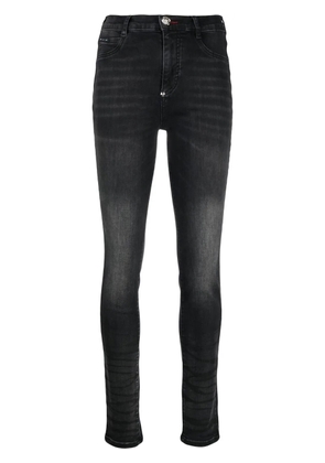 Philipp Plein high-waist skinny-cut jeans - Black