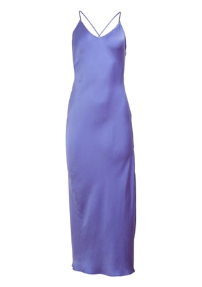 Fleur Du Mal high-slip maxi slip dress - Blue