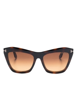 TOM FORD Eyewear clip-on sunglasses - Brown