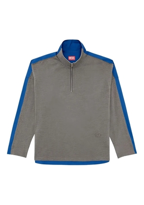 Diesel half-zip long-sleeves sweater - Grey