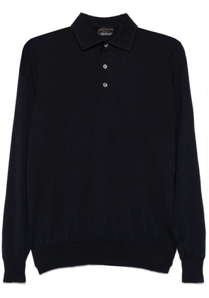 Dell'oglio fine-knit polo knit - Blue
