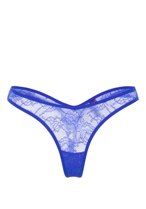 Maison Close Flashback Néon lace briefs - Blue