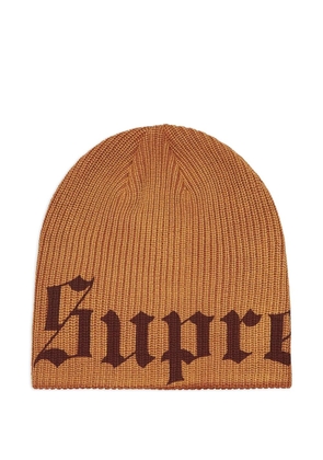 Supreme Old Englishprinted beanie - Brown