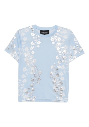 Cynthia Rowley foil-print T-shirt - Blue
