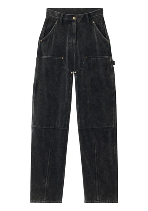 Alexander Wang velour high-waisted trousers - Black