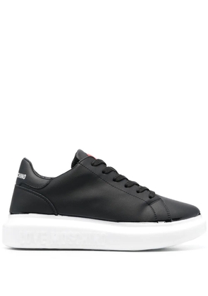 Love Moschino low-top lace-up sneakers - Black