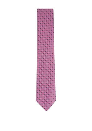 Canali geometric-pattern tie - Pink