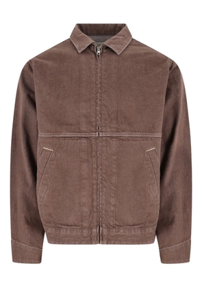 Gramicci panelled zip-up shirt jacket - Brown