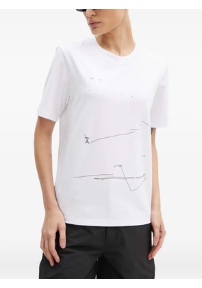 HELIOT EMIL graphic-print short-sleeve T-shirt - White