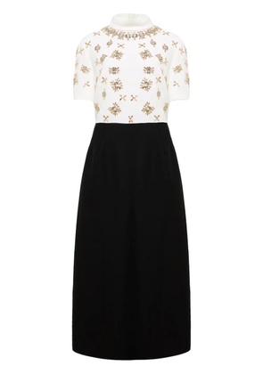 Dice Kayek crystal-embellished midi dress - Black