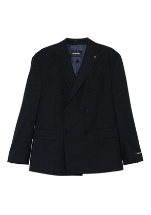 Karl Lagerfeld Classic pinstripe double-breasted blazer - Blue