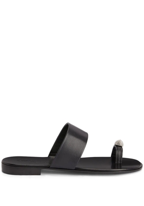 Giuseppe Zanotti Norbert leather toe-loop sandals - Black