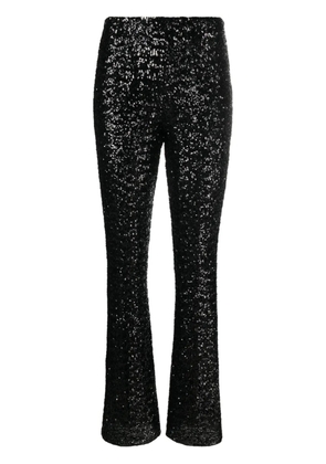Oséree sequin-embellished wide-leg trousers - Black